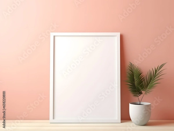 Fototapeta Serene Composition Image Mockup, generative ai