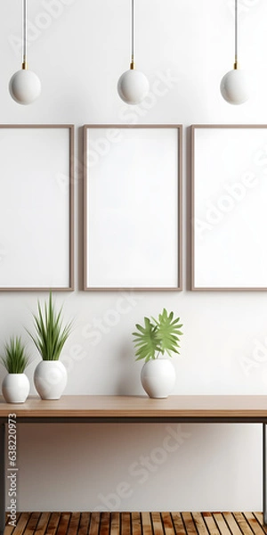 Fototapeta Contemporary Harmony Image Mockup, generative ai