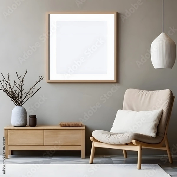 Fototapeta Clean and Stylish Image Mockup, generative ai