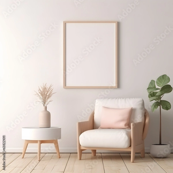 Fototapeta Serene Picture Mockup Highlights, generative ai