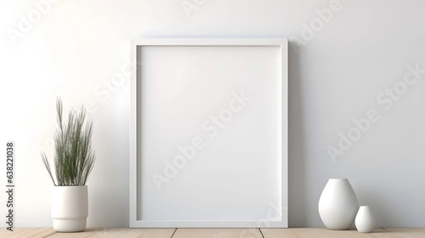 Fototapeta Neutral Tranquil Image Mockup, generative ai