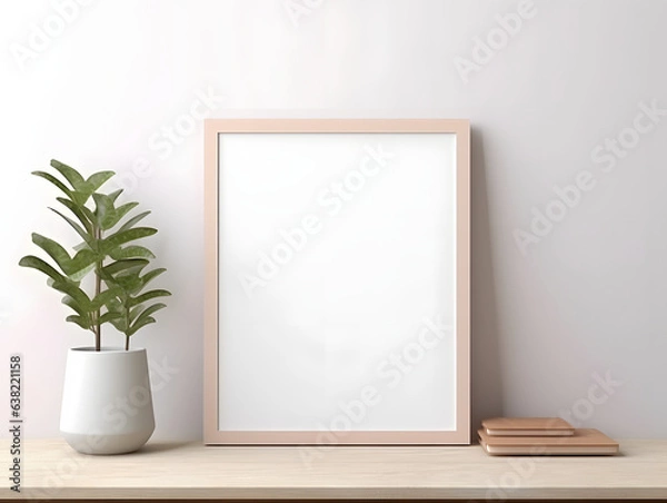 Fototapeta Serene Artistic Image Mockup, generative ai