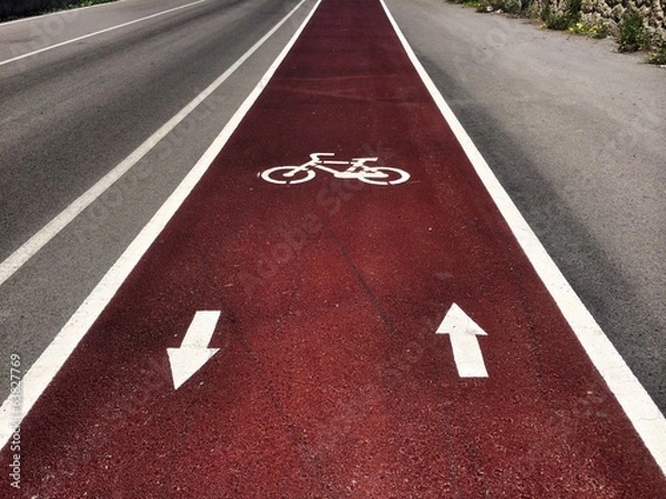 Obraz Bike sign on the road
