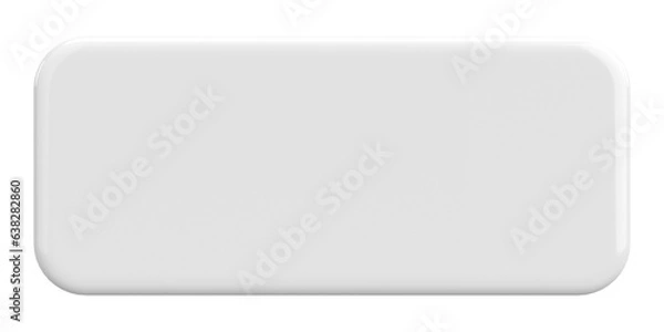 Fototapeta 3D button. Empty button. 3D illustration.