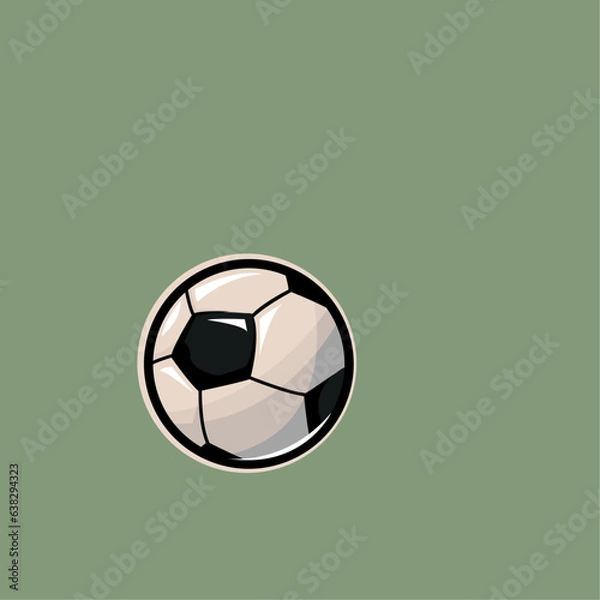 Fototapeta cat soccer mascot character with carton's style, included character with ball, without ball, and ball only. 
separated layers, ai, eps, svg files