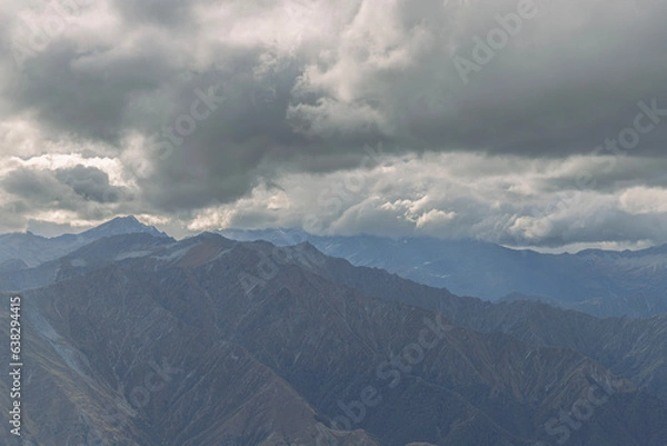 Obraz mountains and clouds