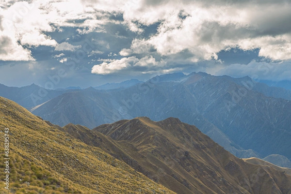 Obraz mountains and clouds