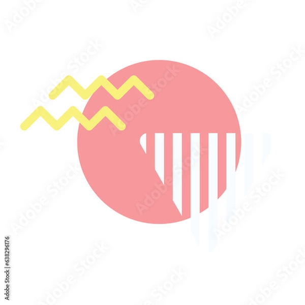 Fototapeta Geometric Memphis Shape