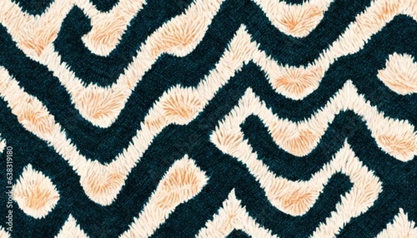 Obraz ikat seamless pattern
