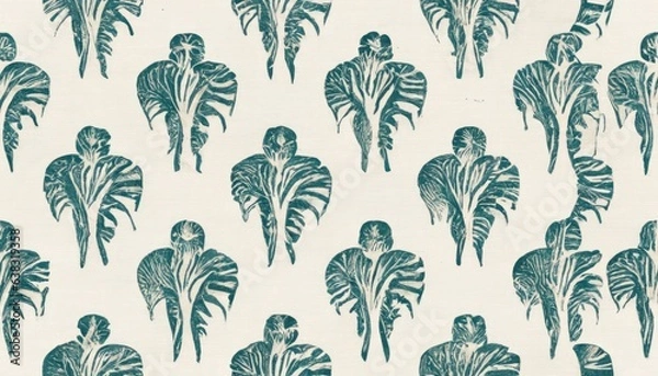 Fototapeta seamless pattern with leaves