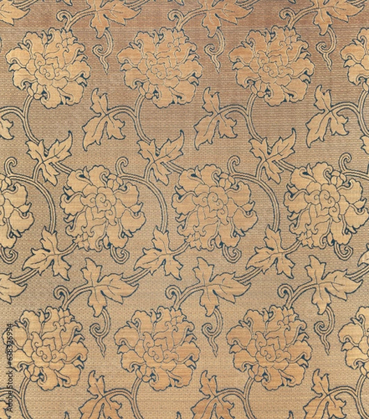 Obraz 二重蔓牡丹唐草金襴