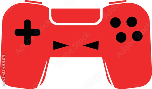 Fototapeta Controller Gamepad Simple Console Joystick Gaming Vector