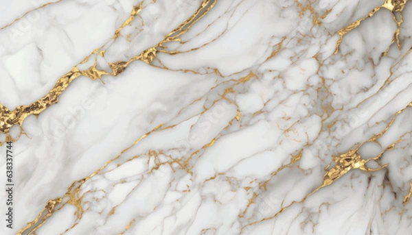 Fototapeta white carrara statuario marble texture background, calacatta glossy marble with grey streaks, satvario tiles, superwhite, ittalian stone texture for digital wall and floor tiles vector illustration.
