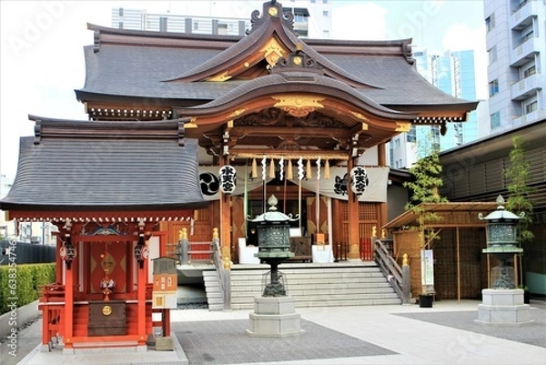 Obraz 日本橋の水天宮（水難と安産にご利益がある神社）