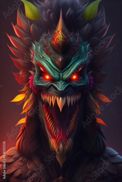 Fototapeta the red dragon