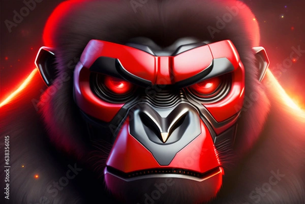 Fototapeta boxer with mask