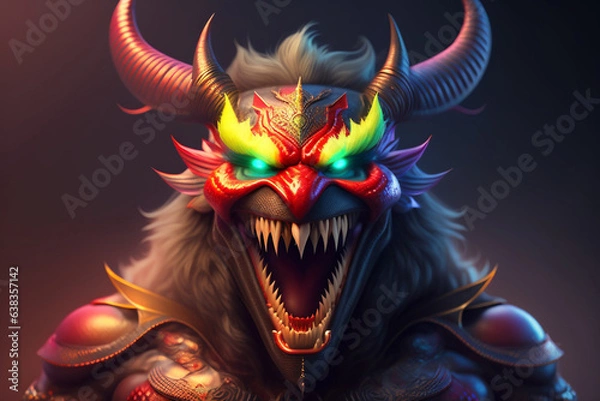 Fototapeta red dragon