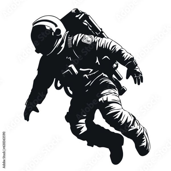 Obraz astronaut isolated on white