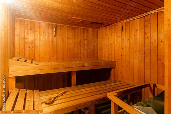 Obraz Private Holzsauna im Keller