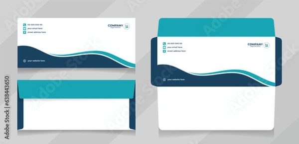 Obraz clean creative envelope design