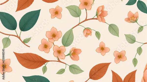 Fototapeta autumn leaves pattern