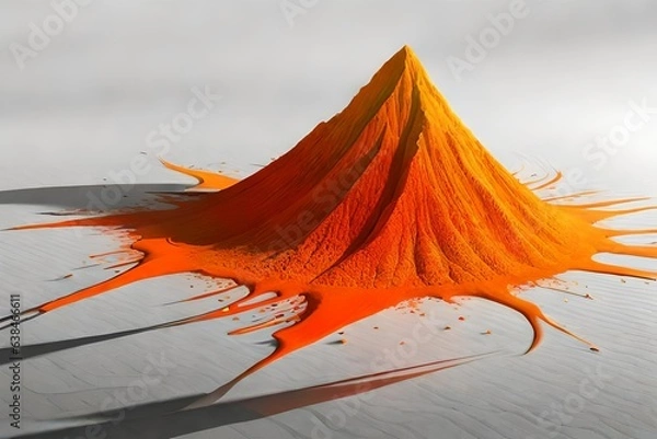 Fototapeta red maple leaf on the sand