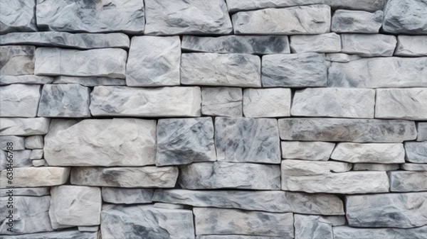 Fototapeta Abstract stone background. The texture of the stone wall. Close-up. Light gray rock backdrop created with Generative AI