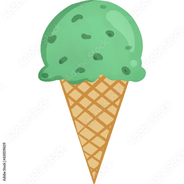 Obraz Ice cream matcha