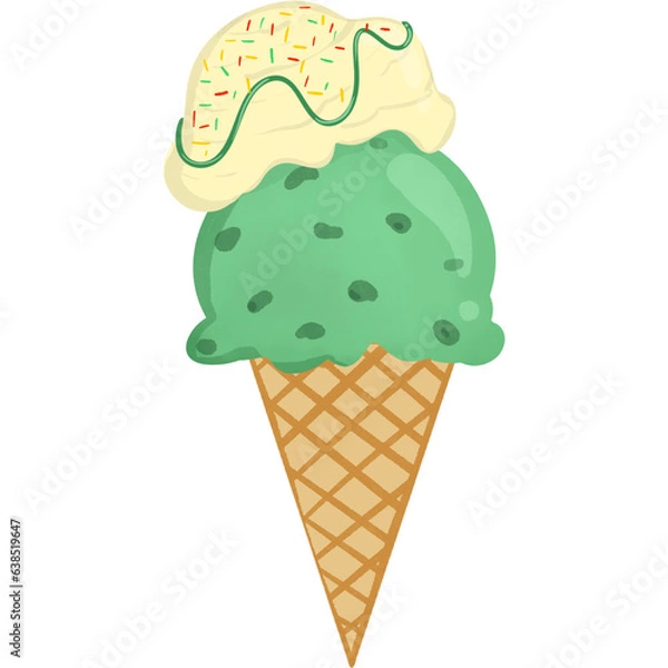 Obraz Matcha ice cream 