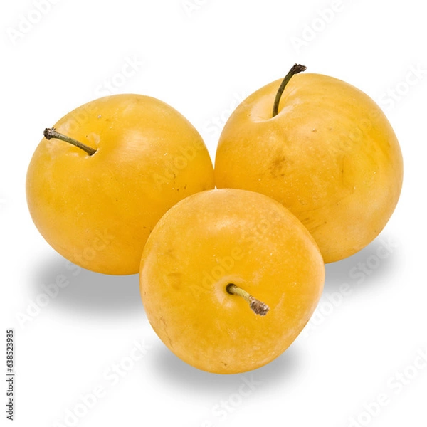 Fototapeta three yellow apples