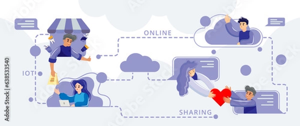 Obraz internet of things character set