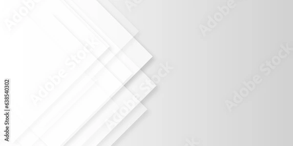 Fototapeta Abstract seamless modern white and gray color technology concept geometric line vector background. Background seamless with lines and technology texture background. Space design concept.
