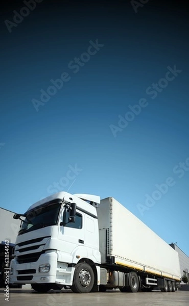 Obraz Truck at the warehouse