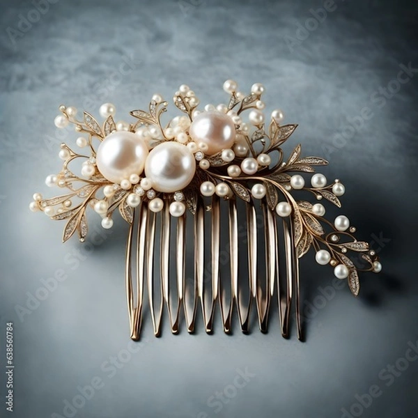 Fototapeta silver earrings with diamonds