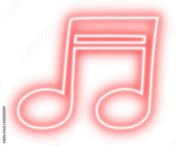 Obraz Musical note neon