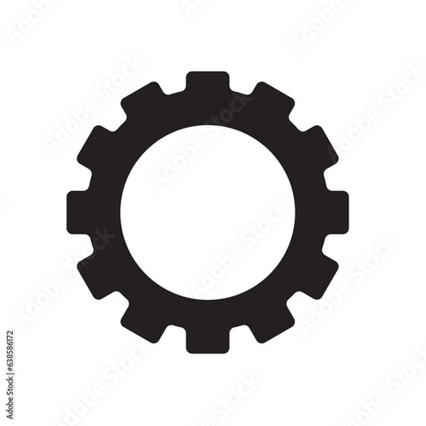 Fototapeta gear isolated on white
