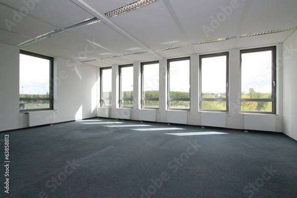 Obraz Helles Büro mit Fensterfront