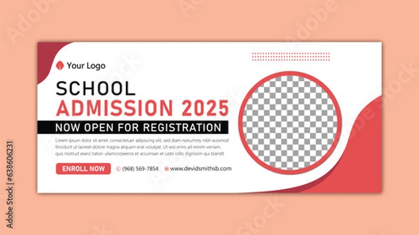 Obraz facebook cover, facebook banner, banner design template, social facebook cover, social media cover, social media ads, faceboo ads banner, web banner, social media post design.