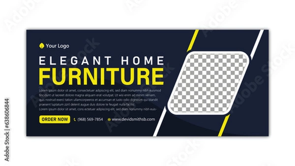 Obraz facebook cover, facebook banner, banner design template, social facebook cover, social media cover, social media ads, faceboo ads banner, web banner, social media post design.