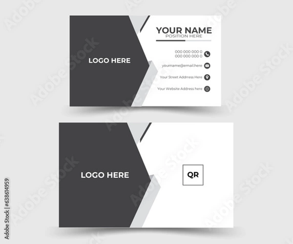 Fototapeta business card design template . Creative and modern business card template .