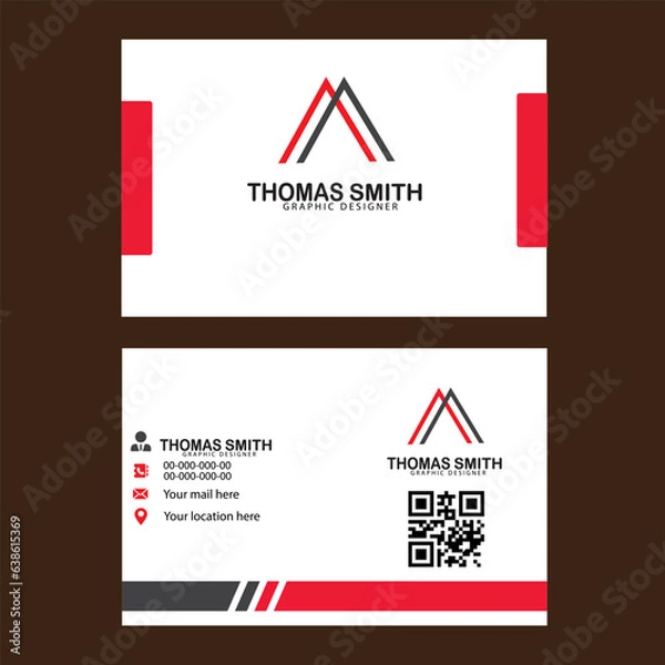 Fototapeta Creative business card using adobe illustrator...