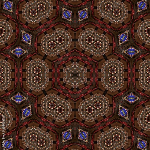 Fototapeta Abstract colorful kaleidoscope background