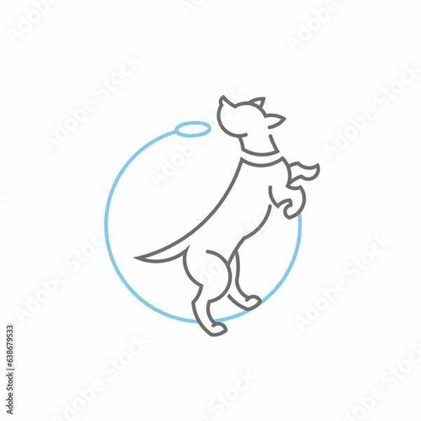 Fototapeta Dog training logo