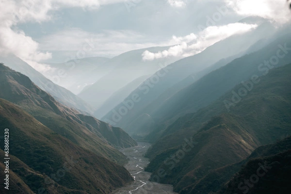 Fototapeta Termas de Reyes viewpoint in the province of Jujuy in the Argentine Republic where you can see the Reyes River