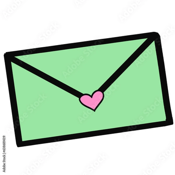 Fototapeta clock and envelope