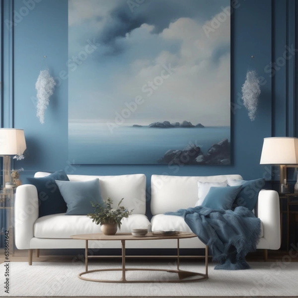 Fototapeta Beautiful image background for your home office, bringing elegance to your business video calls