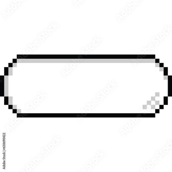 Obraz Pixel art cartoon speech balloon 3