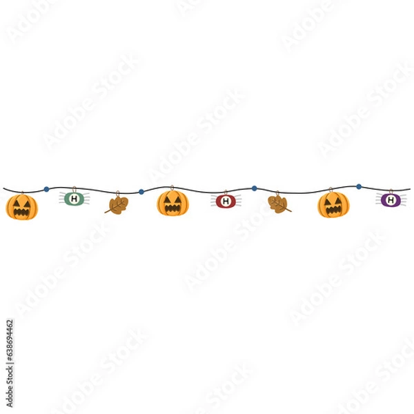 Obraz Hand drawn Halloween border