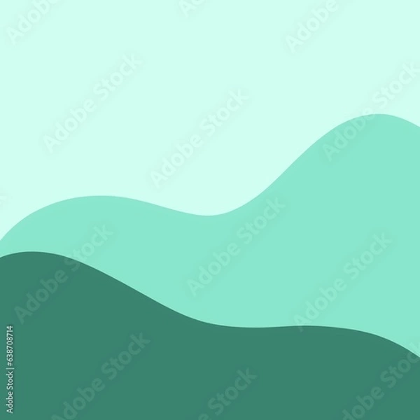 Obraz abstract green background with waves