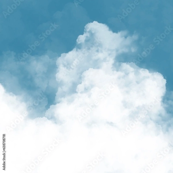 Obraz Blue sky background with cloud.